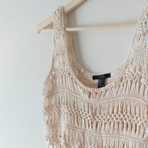 Forever 21 Tops - Forever21 Crochet Crop Tank Top Forever 21 Tops - Forever21 Crochet Crop Tank Top